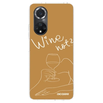 Picasee átlátszó szilikon tok az alábbi mobiltelefonokra Huawei Nova 9 SE - Wine not