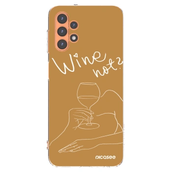 Picasee átlátszó szilikon tok az alábbi mobiltelefonokra Samsung Galaxy A13 4G A135 - Wine not