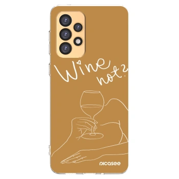 Picasee átlátszó szilikon tok az alábbi mobiltelefonokra Samsung Galaxy A33 5G A336 - Wine not