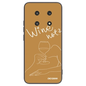 Picasee fekete szilikon tok az alábbi mobiltelefonokra Honor Magic4 Lite 5G - Wine not