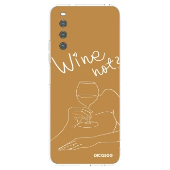 Picasee átlátszó szilikon tok az alábbi mobiltelefonokra Sony Xperia 10 IV 5G - Wine not