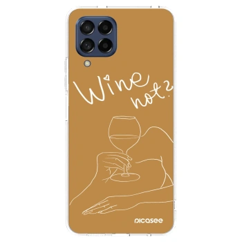 Picasee átlátszó szilikon tok az alábbi mobiltelefonokra Samsung Galaxy M53 5G - Wine not