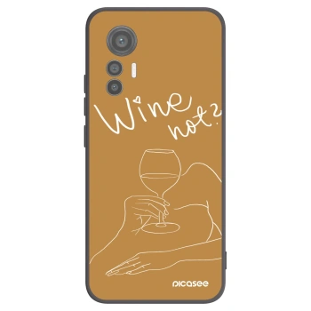 Picasee fekete szilikon tok az alábbi mobiltelefonokra Xiaomi 12 Lite - Wine not