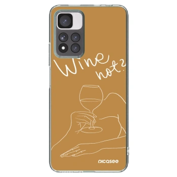 Picasee átlátszó szilikon tok az alábbi mobiltelefonokra Xiaomi Redmi Note 11 Pro+ 5G - Wine not