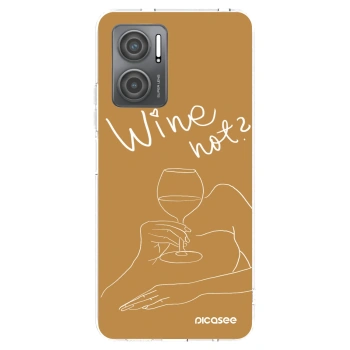 Picasee átlátszó szilikon tok az alábbi mobiltelefonokra Xiaomi Redmi 10 5G - Wine not