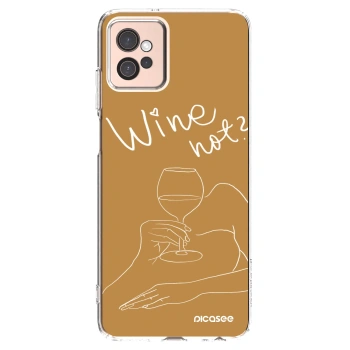Picasee átlátszó szilikon tok az alábbi mobiltelefonokra Motorola Moto G32 - Wine not