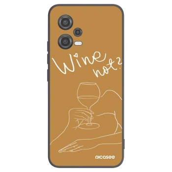 Picasee fekete szilikon tok az alábbi mobiltelefonokra Xiaomi Poco X5 - Wine not