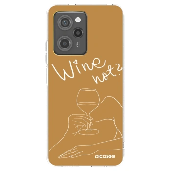 Picasee fekete szilikon tok az alábbi mobiltelefonokra Xiaomi Poco X5 Pro - Wine not
