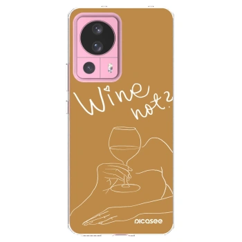 Picasee átlátszó szilikon tok az alábbi mobiltelefonokra Xiaomi 13 Lite - Wine not
