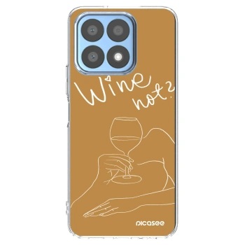 Picasee átlátszó szilikon tok az alábbi mobiltelefonokra Honor X8a - Wine not
