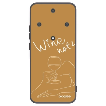 Picasee fekete szilikon tok az alábbi mobiltelefonokra Honor Magic5 Lite 5G - Wine not