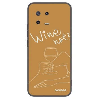 Picasee fekete szilikon tok az alábbi mobiltelefonokra Xiaomi 13 Pro - Wine not