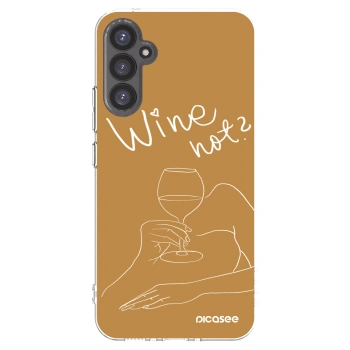 Picasee átlátszó szilikon tok az alábbi mobiltelefonokra Samsung Galaxy A34 5G A346B - Wine not