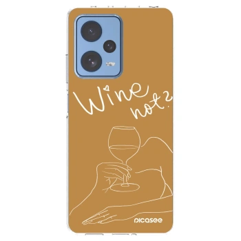 Picasee átlátszó szilikon tok az alábbi mobiltelefonokra Xiaomi Redmi Note 12 Pro 5G - Wine not