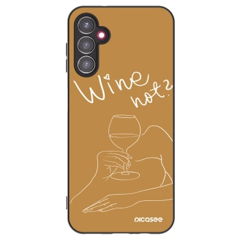 Picasee fekete szilikon tok az alábbi mobiltelefonokra Samsung Galaxy A14 5G A146P - Wine not