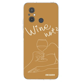 Picasee átlátszó szilikon tok az alábbi mobiltelefonokra Xiaomi Redmi 12C - Wine not