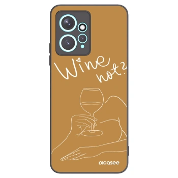 Picasee fekete szilikon tok az alábbi mobiltelefonokra Xiaomi Redmi Note 12 4G - Wine not