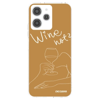 Picasee átlátszó szilikon tok az alábbi mobiltelefonokra Xiaomi Redmi 12 4G - Wine not