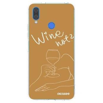 Picasee átlátszó szilikon tok az alábbi mobiltelefonokra Huawei Nova 3i - Wine not