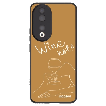 Picasee fekete szilikon tok az alábbi mobiltelefonokra Honor 90 5G - Wine not