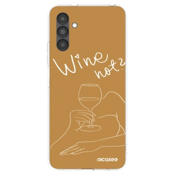 Picasee átlátszó szilikon tok az alábbi mobiltelefonokra Samsung Galaxy A04s A047F - Wine not