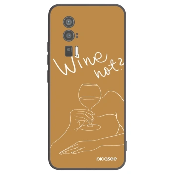 Picasee fekete szilikon tok az alábbi mobiltelefonokra Xiaomi Poco F5 Pro 5G - Wine not