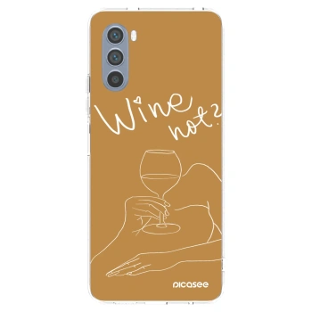Picasee átlátszó szilikon tok az alábbi mobiltelefonokra Motorola Moto G62 - Wine not