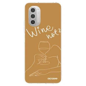 Picasee átlátszó szilikon tok az alábbi mobiltelefonokra Motorola Moto G51 - Wine not