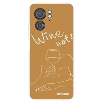 Picasee átlátszó szilikon tok az alábbi mobiltelefonokra Motorola Edge 40 - Wine not