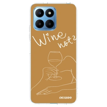 Picasee átlátszó szilikon tok az alábbi mobiltelefonokra Honor 70 Lite - Wine not