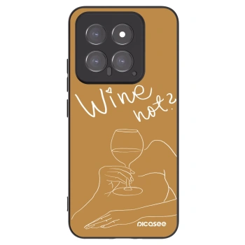 Picasee fekete szilikon tok az alábbi mobiltelefonokra Xiaomi 14 - Wine not