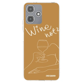 Picasee átlátszó szilikon tok az alábbi mobiltelefonokra Xiaomi Redmi 12 5G - Wine not