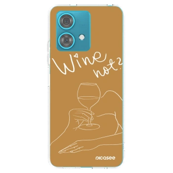 Picasee átlátszó szilikon tok az alábbi mobiltelefonokra Motorola Edge 40 Neo - Wine not