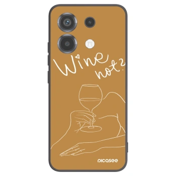 Picasee fekete szilikon tok az alábbi mobiltelefonokra Xiaomi Poco X6 - Wine not