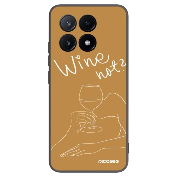 Picasee fekete szilikon tok az alábbi mobiltelefonokra Xiaomi Poco X6 Pro - Wine not