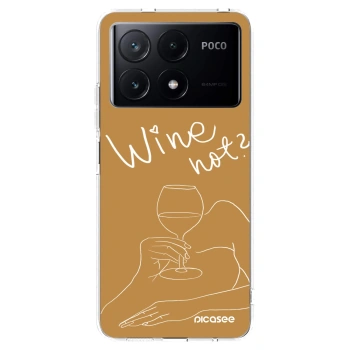 Picasee átlátszó szilikon tok az alábbi mobiltelefonokra Xiaomi Poco X6 Pro - Wine not