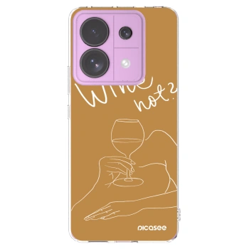 Picasee átlátszó szilikon tok az alábbi mobiltelefonokra Xiaomi Redmi Note 13 Pro 5G - Wine not