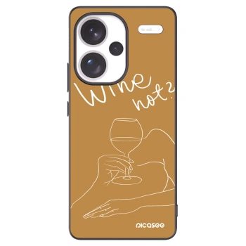 Picasee fekete szilikon tok az alábbi mobiltelefonokra Xiaomi Redmi Note 13 Pro+ 5G - Wine not