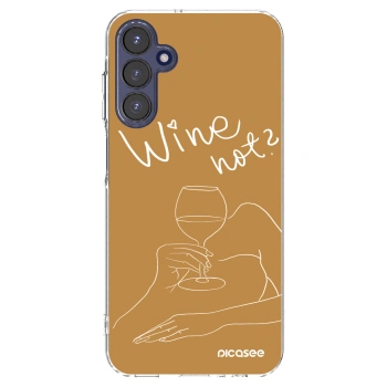 Picasee átlátszó szilikon tok az alábbi mobiltelefonokra Samsung Galaxy A15 A155F 4G - Wine not