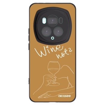 Picasee fekete szilikon tok az alábbi mobiltelefonokra Honor Magic6 Pro - Wine not