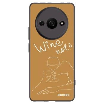 Picasee fekete szilikon tok az alábbi mobiltelefonokra Xiaomi Redmi A3 - Wine not