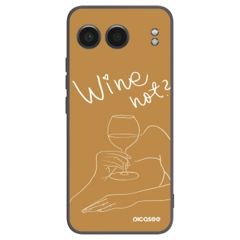 Picasee fekete szilikon tok az alábbi mobiltelefonokra OnePlus Nord 4 - Wine not