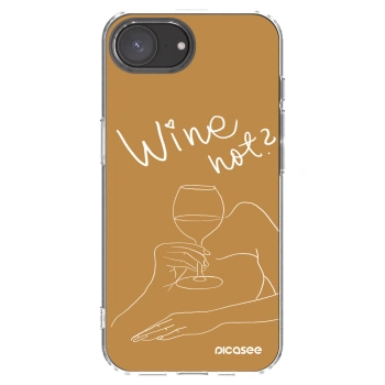 Picasee átlátszó szilikon tok az alábbi mobiltelefonokra Apple iPhone 16e - Wine not