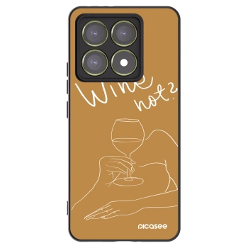 Picasee fekete szilikon tok az alábbi mobiltelefonokra Xiaomi 14T - Wine not