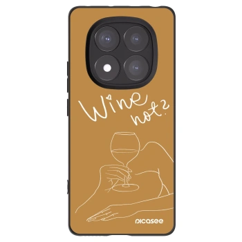 Picasee fekete szilikon tok az alábbi mobiltelefonokra Xiaomi Redmi Note 14 Pro+ 5G - Wine not
