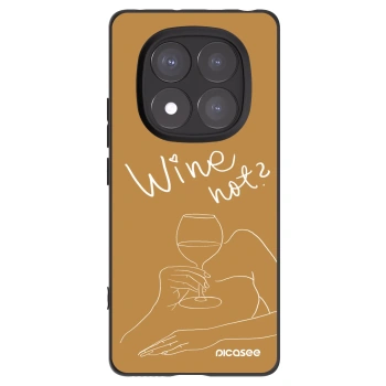 Picasee fekete szilikon tok az alábbi mobiltelefonokra Xiaomi Redmi Note 14 Pro 5G - Wine not