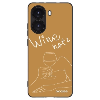 Picasee fekete szilikon tok az alábbi mobiltelefonokra Xiaomi Poco X7 Pro 5G - Wine not