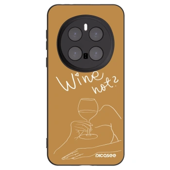 Picasee fekete szilikon tok az alábbi mobiltelefonokra Honor Magic7 Pro 5G - Wine not