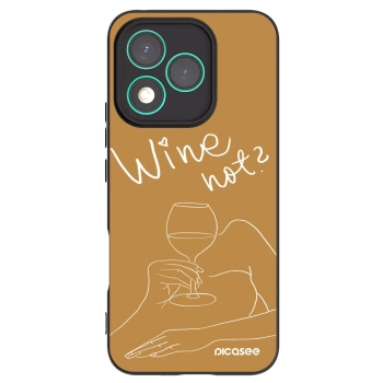 Picasee fekete szilikon tok az alábbi mobiltelefonokra Honor 400 Lite 5G - Wine not