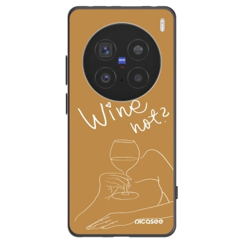 Picasee fekete szilikon tok az alábbi mobiltelefonokra Vivo X200 Pro - Wine not